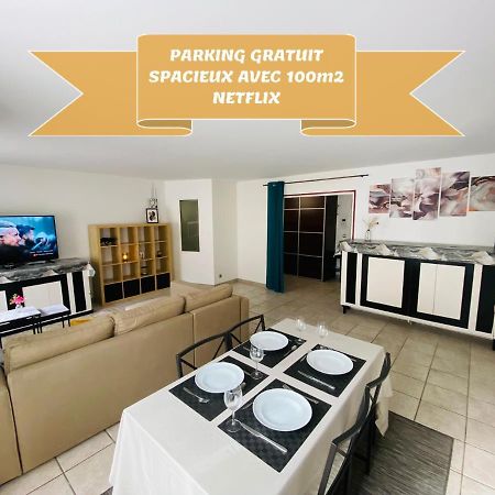 Apartament Parking & 100M2 En Plein Centre Ville Reims Zewnętrze zdjęcie